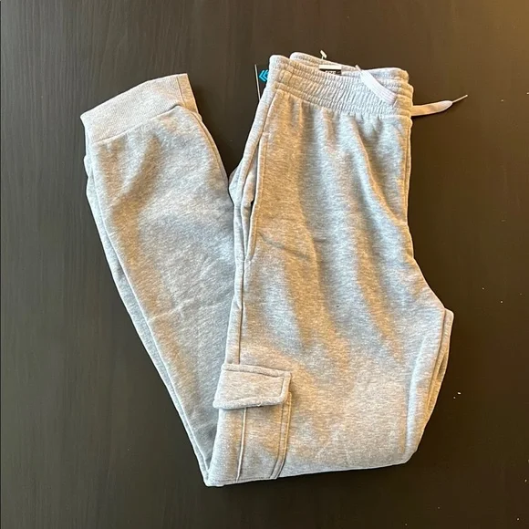 Gray Kids Cargo Joggers - Picture 2 of 5